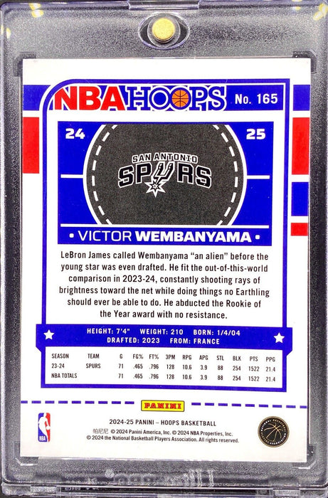 Victor Wembanyama SILVER CHROME CARD PANINI SPURS SP SPURS w/CASE