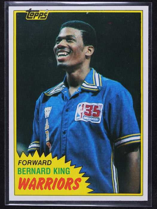 1981 Topps - Bernard King #W72  Golden State Warriors