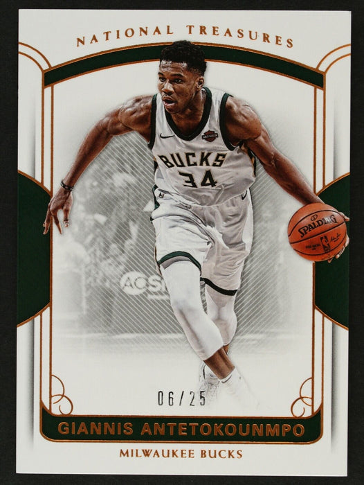 2017-18 National Treasures Giannis Antetokounmpo #17 /25