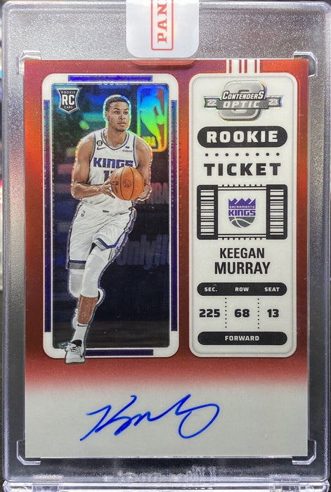 Keegan Murray 2022 Contenders Optic Red Rookie Ticket #132 On Card AUTO 29/99