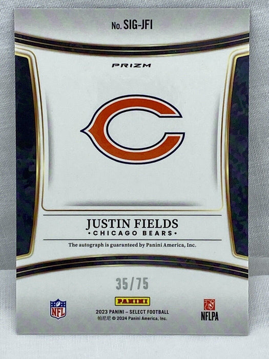 2023 Select Justin Fields Signature Maroon AUTO /75