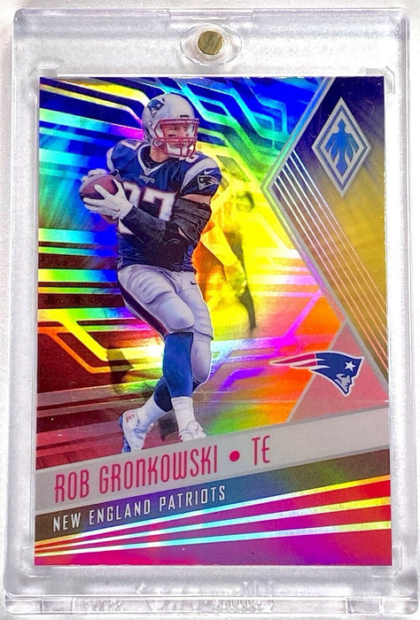 Rob Gronkowski Spectacular Rainbow Refractor Card Patriots - INCLUDES CASE