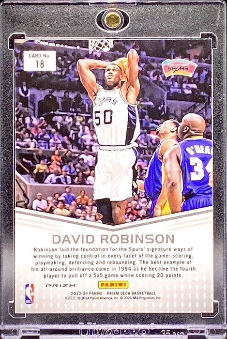 David Robinson RARE REFRACTOR CARD SP SPURS w/CASE