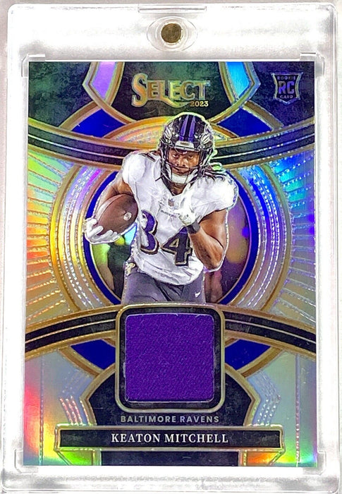 Keaton Mitchell RARE ROOKIE #/99 PATCH REFRACTOR INVESTMENT CARD SSP RAVENS