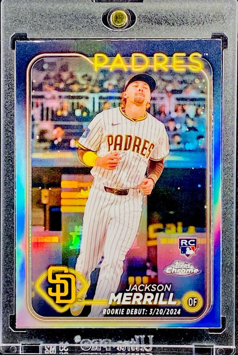 Jackson Merrill Rare Rookie Refractor – Topps Chrome SSP Mint Collector’s Card