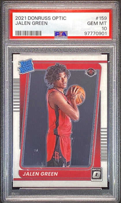 Jalen Green ROOKIE RC INVESTMENT CARD NBA HOUSTON ROCKETS PSA 10