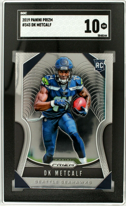 2019 Panini Prizm DK Metcalf Rookie RC #343 SGC 10 Seattle Seahawks