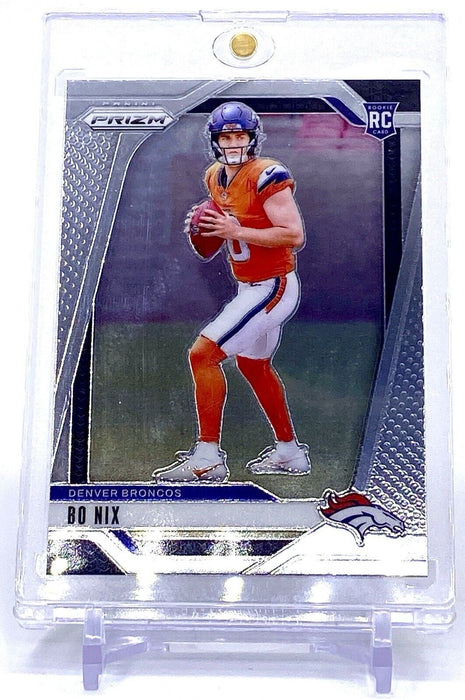 Bo Nix ROOKIE CARD BRONCOS PANINI w/CASE