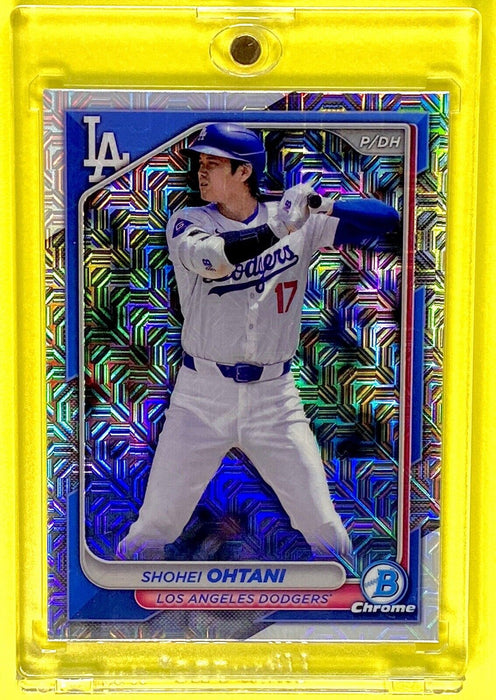 Shohei Ohtani MOJO REFRACTOR CARD SP CHROME DODGERS - Includes Case