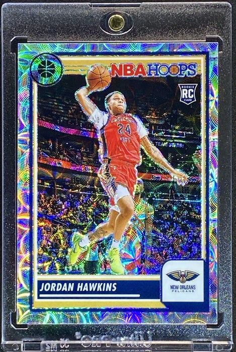 JORDAN HAWKINS RARE SILVER SCOPE REFRACTOR PRIZM ROOKIE RC Card - Pelicans