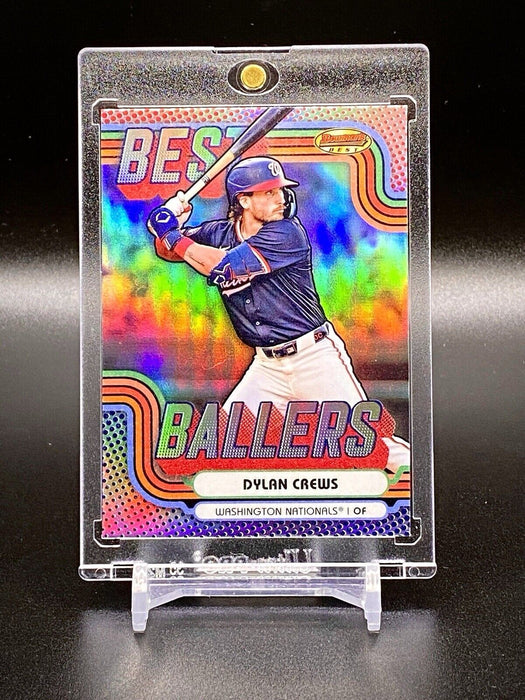 Dylan Crews REFRACTOR CARD BOWMAN SP INSERT NATIONALS w/CASE