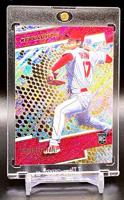 Shohei Ohtani ROOKIE GOLD REFRACTOR INVESTMENT CARD SP DODGERS w/CASE