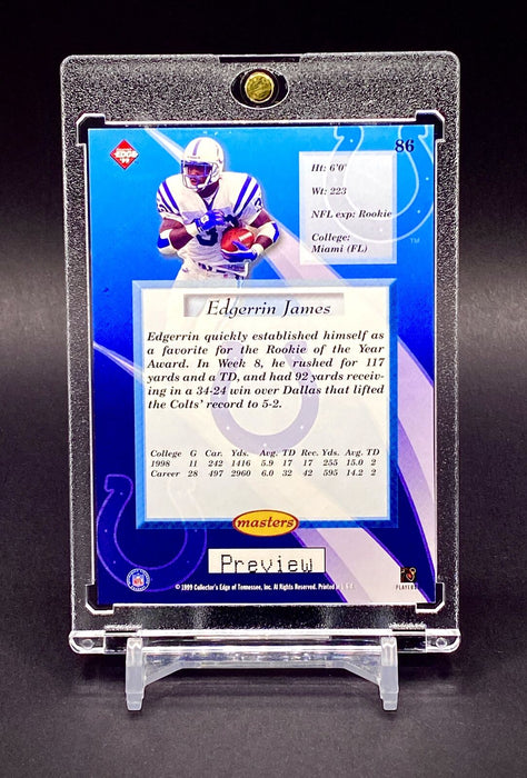 Edgerrin James PREVIEW REFRACTOR CARD SP COLTS w/HOLDER