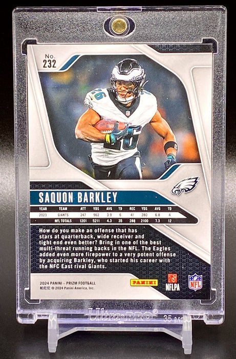 (LOT of 10 CARDS TOTAL) Saquon Barkley 1st EAGLES JERSEY PRIZM FOIL & MORE