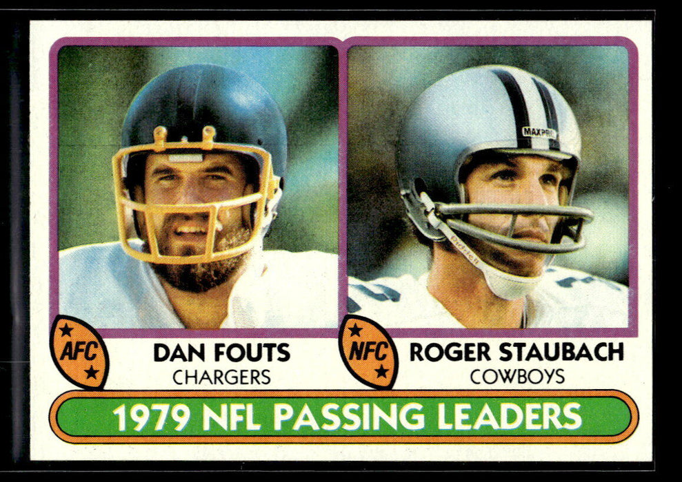 1980 Topps - Dan Fouts / Roger Staubach LL, UER #331 Chargers / Cowboys NM-MINT