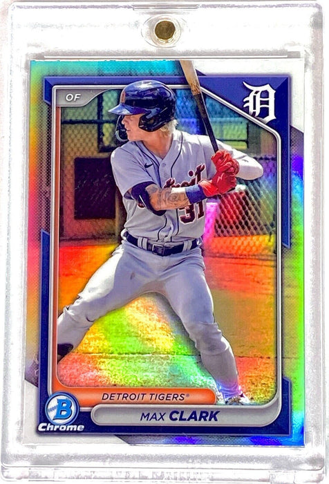 Max Clark REFRACTOR INVESTMENT CARD SP BOWMAN CHROME TIGERS MINT