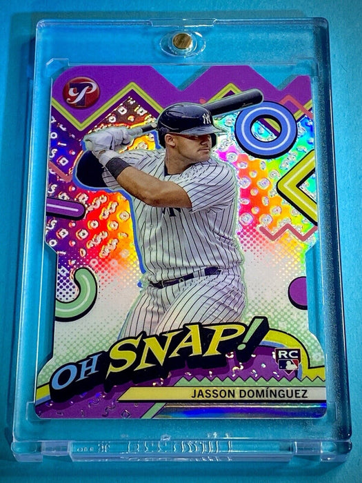 Jasson Dominguez RARE ROOKIE REFRACTOR DIE-CUT SP INVESTMENT CARD TOPPS YANKEES