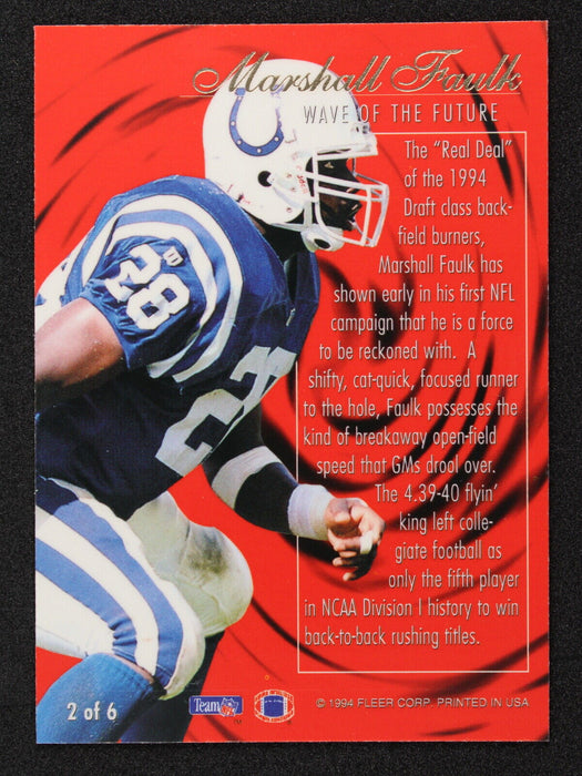 1994 Ultra - Marshall Faulk #2  Indianapolis Colts NM-MINT