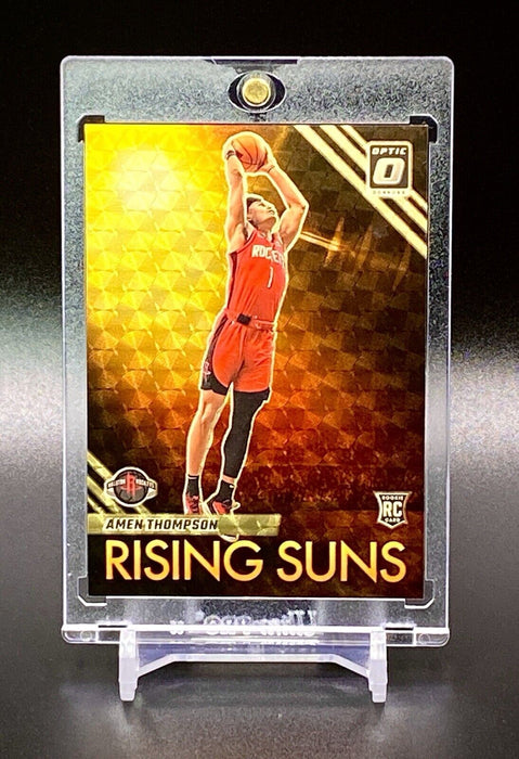 Amen Thompson 1/1 GOLD VINYL ROOKIE CARD FUTURE SUPERSTAR INVESTMENT ROCKETS