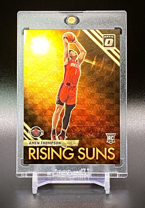 Amen Thompson 1/1 GOLD VINYL ROOKIE CARD FUTURE SUPERSTAR INVESTMENT ROCKETS