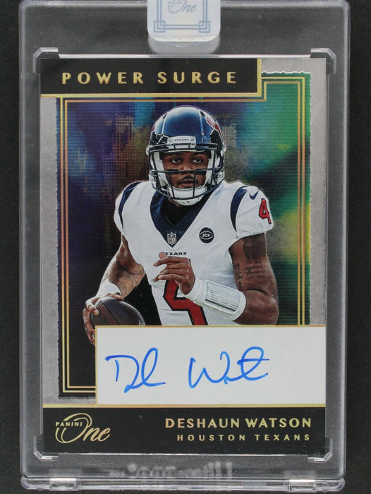 Deshaun Watson 2019 Panini One #212 Power Surge On Card Encased AUTO 1/10