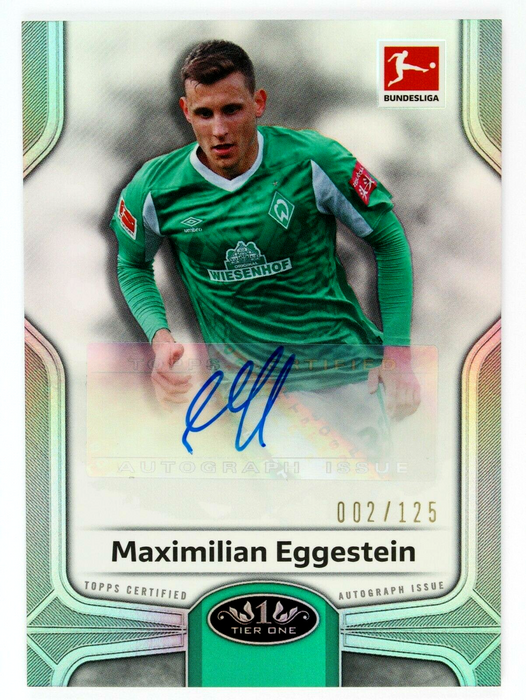 2021 Topps Tier One Maximilian Eggestein Bundesliga AUTO /125