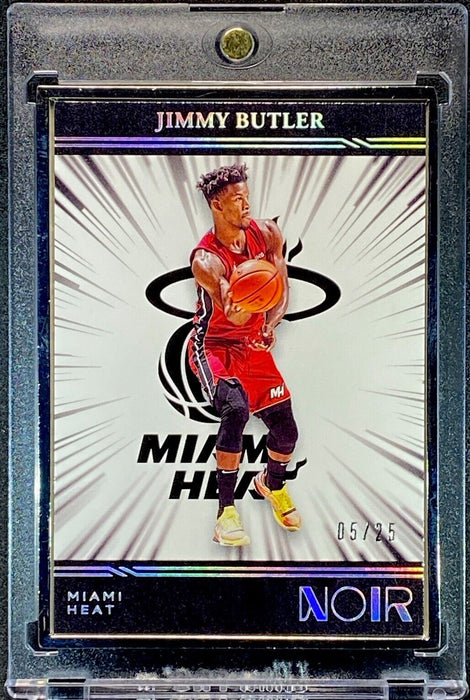 JIMMY BUTLER RARE SILVER METAL FRAMED COLLECTORS CARD #/25 Miami Heat