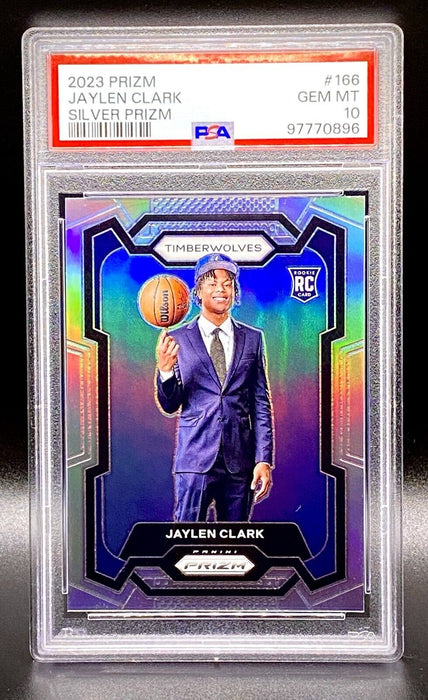 Jaylen Clark ROOKIE REFRACTOR INVESTMENT CARD SP TIMBERWOLVES GRADED GEM MINT 10