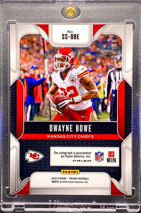 Dwayne Bowe RARE #/149 AUTOGRAPHED REFRACTOR CARD SP CHIEFS w/CASE