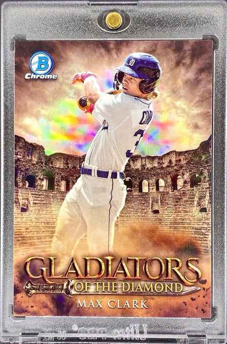 Max Clark REFRACTOR INVESTMENT CARD SP CHROME INSERT TIGERS MINT