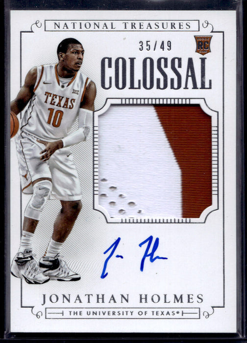 2015 National Treasures Jonathan Holmes /49 #344   Texas NM-MINT