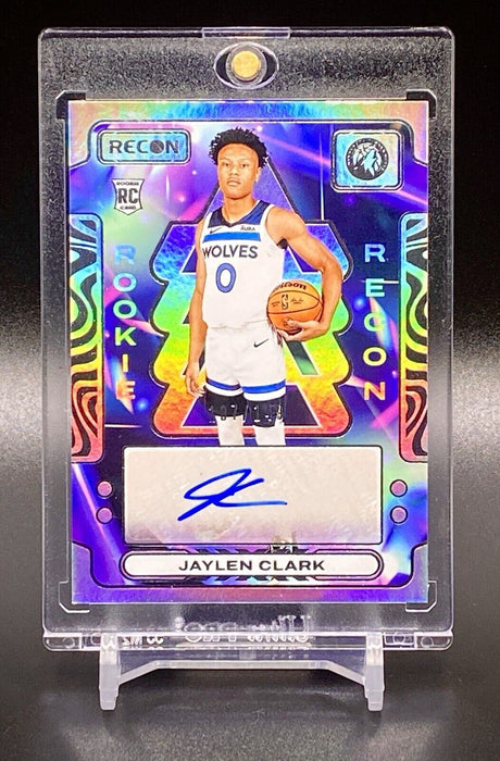 Jaylen Clark RARE #/149 ROOKIE AUTOGRAPHED REFRACTOR CARD SP TIMBERWOLVES w/CASE