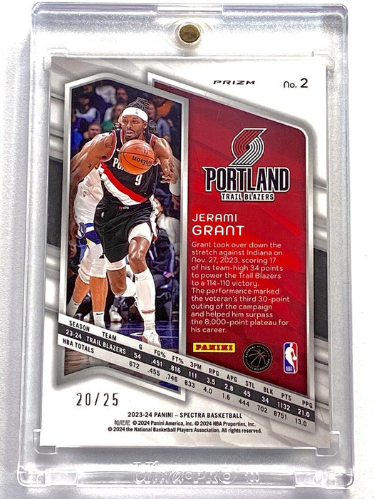 Jerami Grant Refractor Card #/25 - SSP Panini Blazers - CASE INCLUDED