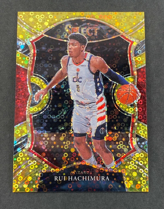 Rui Hachimura 2020 Select #13 Gold Disco Prizm Concourse /10