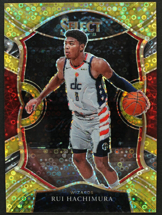 Rui Hachimura 2020 Select #13 Gold Disco Prizm Concourse /10