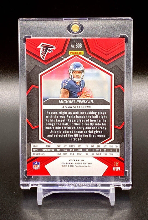 Michael Penix Jr.  ROOKIE REFRACTOR CARD SP FALCONS w/CASE