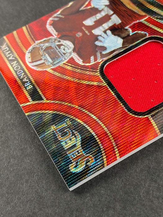 2020 Panini Select Brandon Aiyuk TMall Red Wave Prizm Patch Auto Autograph 49ers