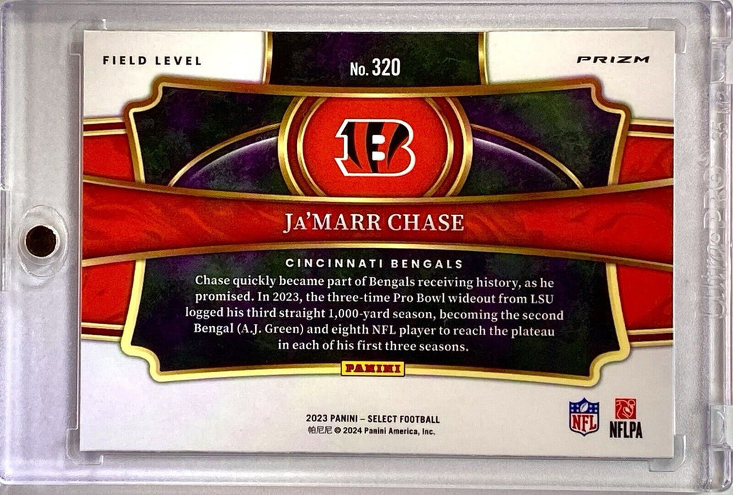 Ja'Marr Chase RARE REFRACTOR Card SSP PANINI INVESTMENT BENGALS