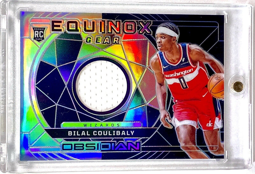 Spectacular Bilal Coulibaly ROOKIE REFRACTOR PATCH CARD SP #/249 WIZARDS w/CASE