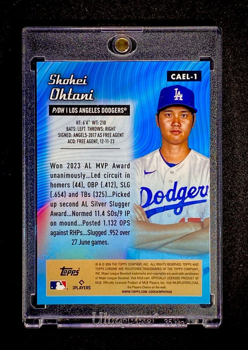 Shohei Ohtani RARE GREEN #/99 REFRACTOR INVESTMENT CARD TOPPS CHROME DODGERS