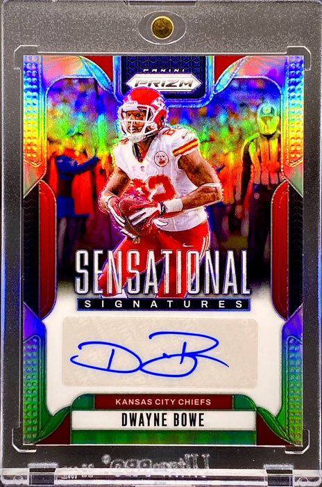 Dwayne Bowe RARE #/149 AUTOGRAPHED REFRACTOR CARD SP CHIEFS w/CASE