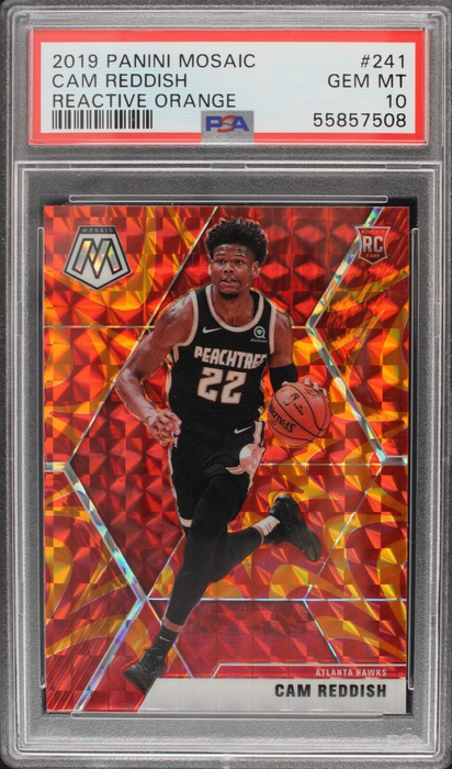 2019 Mosaic Cam Reddish Reactive Orange Rookie RC #241 PSA 10