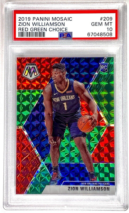 Spectacular Zion Williamson ROOKIE REFRACTOR Card  Graded Gem Mint  PSA 10