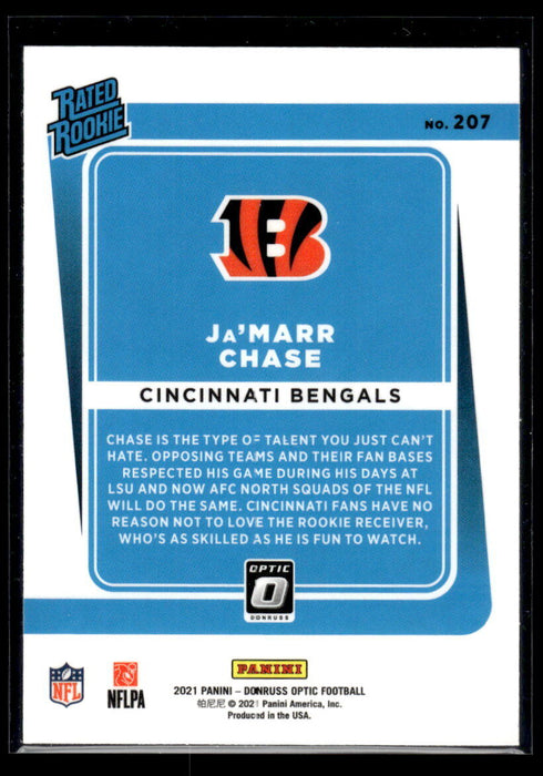 2021 Donruss Optic Ja'Marr Chase #207  Rookie Cincinnati Bengals NM-MINT SHARP