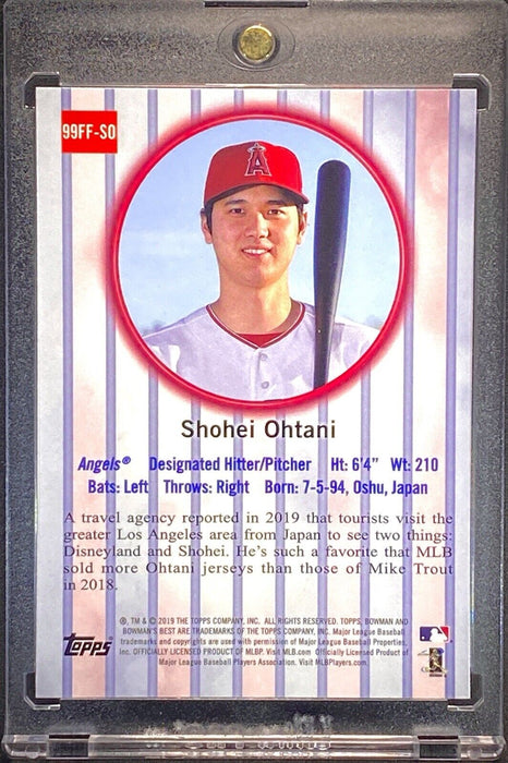 Shohei Ohtani REFRACTOR CARD SP BOWMAN'S DODGERS - Includes Case