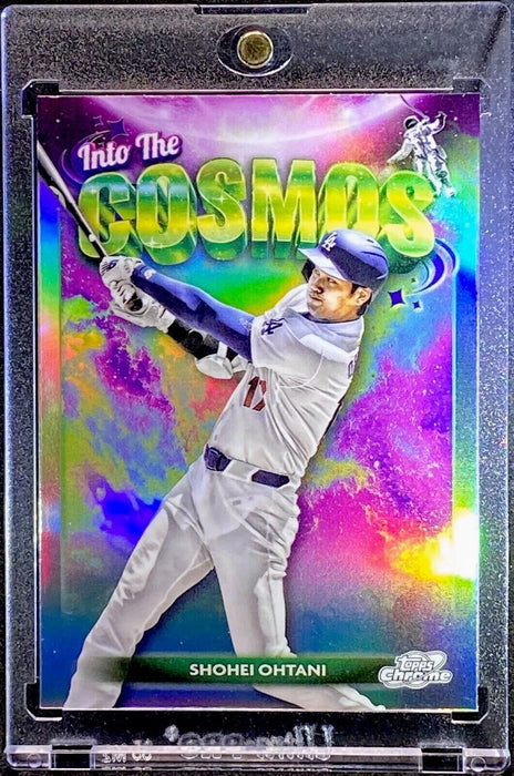 Shohei Ohtani REFRACTOR CARD SP CHROME DODGERS - Includes Case