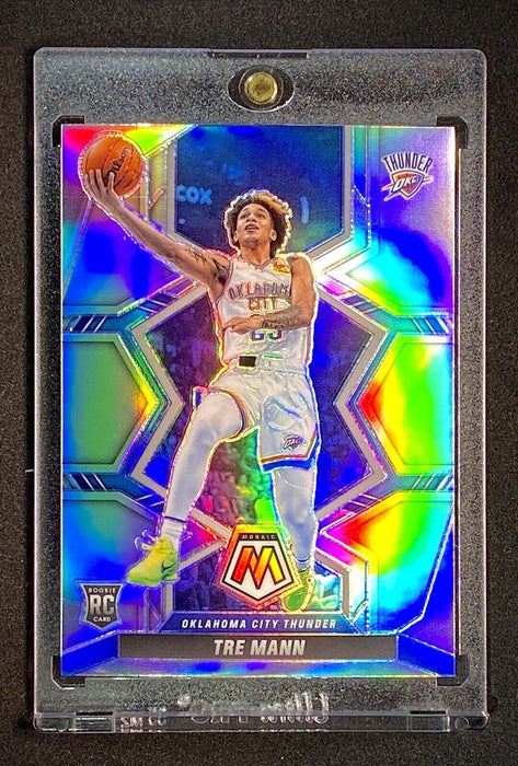 Tre Mann ROOKIE PRIZM REFRACTOR COLLECTOR CARD SP THUNDER HOLO