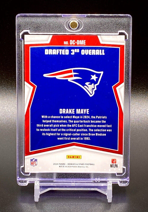 Drake Maye ROOKIE RED DRAFT CLASS CARD SP PANINI w/CASE