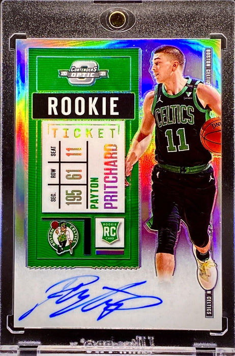 Payton Pritchard ROOKIE AUTOGRAPHED REFRACTOR SP CELTICS w/HOLDER