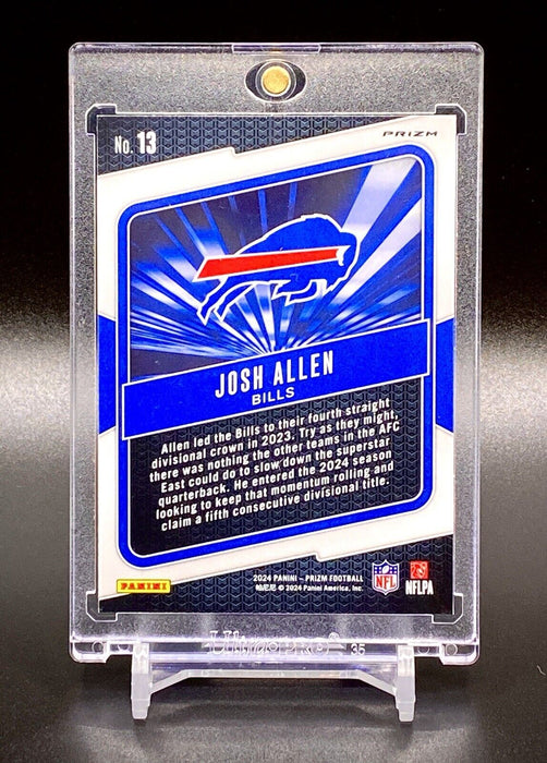 Josh Allen RARE GREEN ICE REFRACTOR INSERT CARD SP PANINI BILLS MVP w/CASE